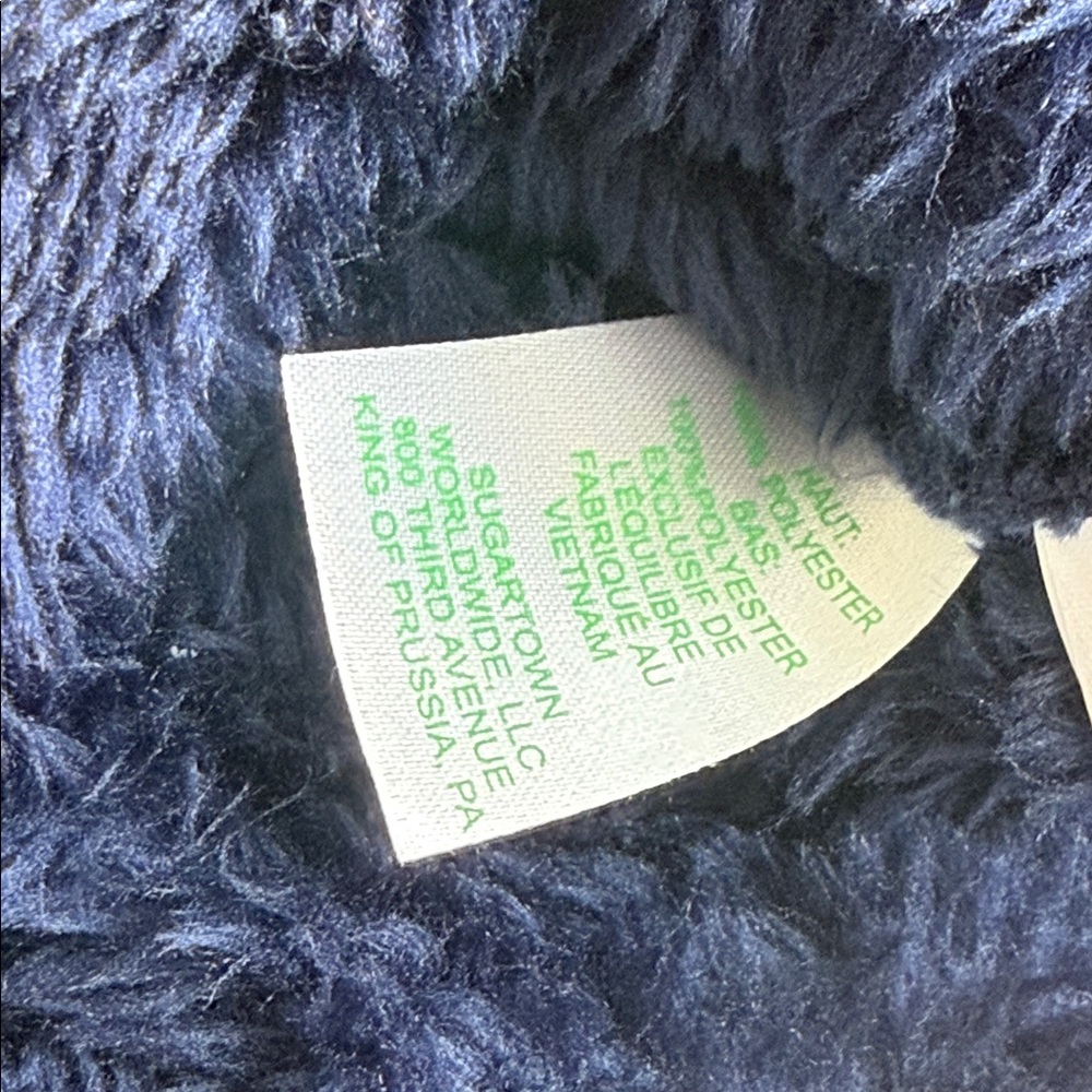 Lilly Pulitzer Kids Fuzzy half zipSweatshirt Blue Green l 2-3T xs toddler nwt - Picture 4 of 11